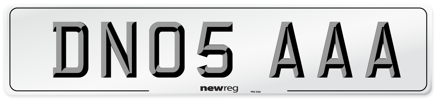 DN05 AAA Number Plate from New Reg